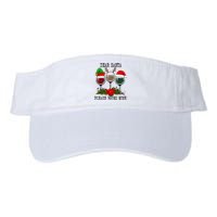 Dear Santa Please Bring Wine Christmas Merry Winemas Valucap Bio-Washed Visor