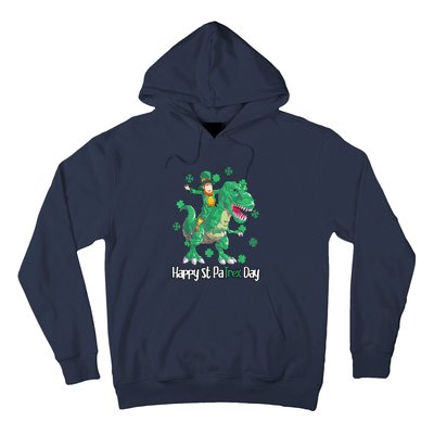 Dino St Patricks Day Leprechaun Hoodie