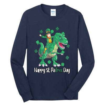 Dino St Patricks Day Leprechaun Tall Long Sleeve T-Shirt