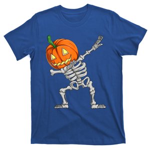 Dabbing Skeleton Pumpkin Boys Halloween Shirts, Dab Dance T-Shirt