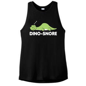 Dino Snore Pajamas Dinosaur Ladies PosiCharge Tri-Blend Wicking Tank