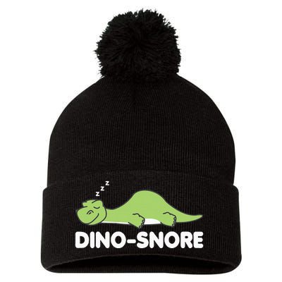 Dino Snore Pajamas Dinosaur Pom Pom 12in Knit Beanie