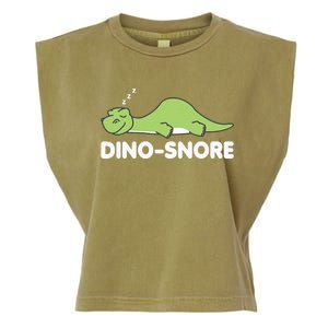 Dino Snore Pajamas Dinosaur Garment-Dyed Women's Muscle Tee