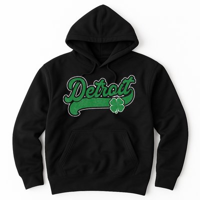 Detroit St. Patrick's Day Shamrock Saint Paddy's Irish Hoodie