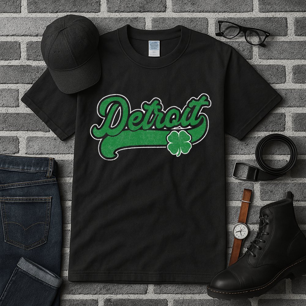 Detroit St. Patrick's Day Shamrock Saint Paddy's Irish Tall T-Shirt