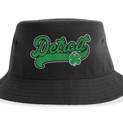 Detroit St. Patrick's Day Shamrock Saint Paddy's Irish Sustainable Bucket Hat