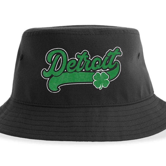 Detroit St. Patrick's Day Shamrock Saint Paddy's Irish Sustainable Bucket Hat