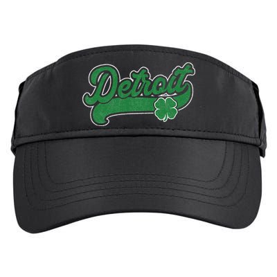 Detroit St. Patrick's Day Shamrock Saint Paddy's Irish Adult Drive Performance Visor