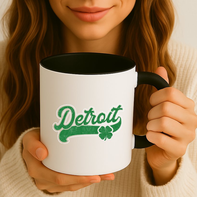 Detroit St. Patrick's Day Shamrock Saint Paddy's Irish Mug