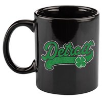 Detroit St. Patrick's Day Shamrock Saint Paddy's Irish 11oz C Handle Ceramic Mug