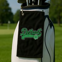 Detroit St. Patrick's Day Shamrock Saint Paddy's Irish Golf Towel