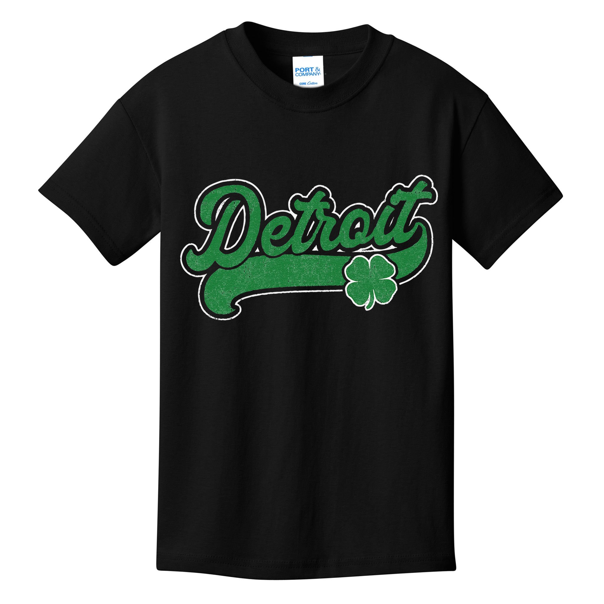 Detroit St. Patrick's Day Shamrock Saint Paddy's Irish Kids T-Shirt