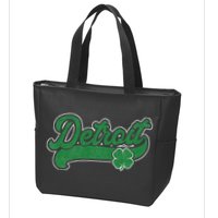 Detroit St. Patrick's Day Shamrock Saint Paddy's Irish Zip Tote Bag