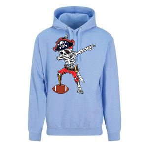 Dabbing Skeleton Pirate Football Ball Halloween Costume Unisex Surf Hoodie