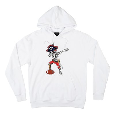 Dabbing Skeleton Pirate Football Ball Halloween Costume Hoodie