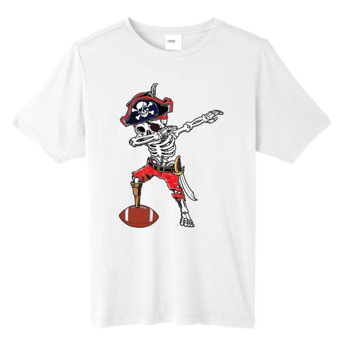 Dabbing Skeleton Pirate Football Ball Halloween Costume Tall Fusion ChromaSoft Performance T-Shirt