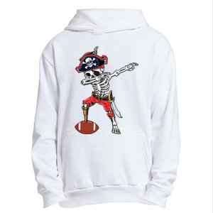 Dabbing Skeleton Pirate Football Ball Halloween Costume Urban Pullover Hoodie