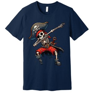 Dabbing Skeleton Pirate Premium T-Shirt