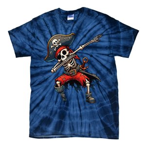 Dabbing Skeleton Pirate Tie-Dye T-Shirt