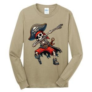 Dabbing Skeleton Pirate Tall Long Sleeve T-Shirt