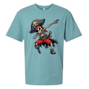 Dabbing Skeleton Pirate Sueded Cloud Jersey T-Shirt