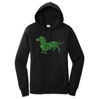 Dachshund St Patricks St Patricks Lucky Dog Irish Shamrock Women's Pullover Hoodie