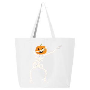 Dabbing Skeleton Pumpkin Head Funny Dab Gift Funny Gift 25L Jumbo Tote