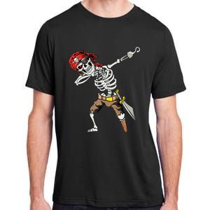 Dabbing Skeleton Pirate Halloween Kids Jolly Roger Pirate Adult ChromaSoft Performance T-Shirt