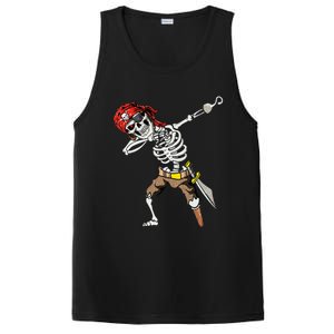 Dabbing Skeleton Pirate Halloween Kids Jolly Roger Pirate PosiCharge Competitor Tank