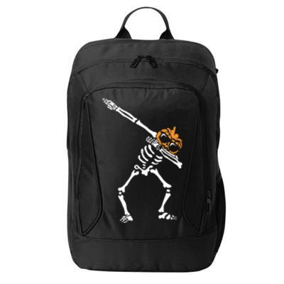 Dab Skeleton Pumpkin Head Jack O Lantern Halloween Humor Gift City Backpack