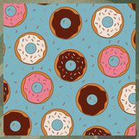 Donut Sweet Pastries Pattern Legacy Tie Dye Trucker Hat