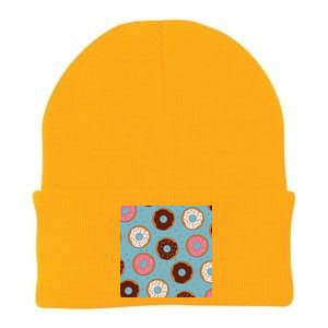 Donut Sweet Pastries Pattern Knit Cap Winter Beanie