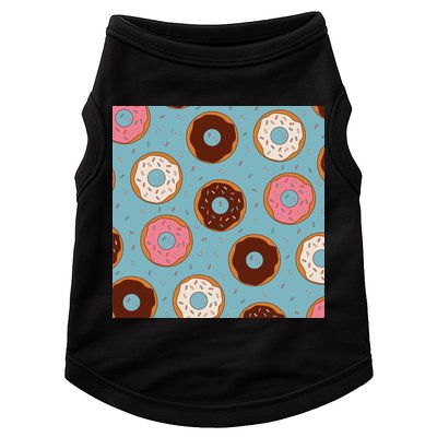 Donut Sweet Pastries Pattern Doggie Tank