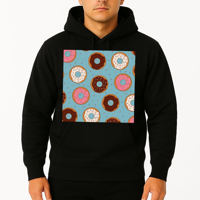 Donut Sweet Pastries Pattern Hoodie