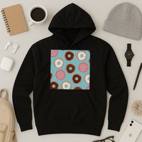 Donut Sweet Pastries Pattern Hoodie