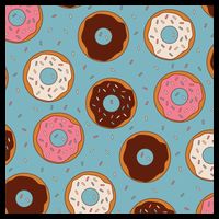 Donut Sweet Pastries Pattern Hoodie