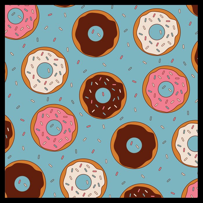 Donut Sweet Pastries Pattern Hoodie