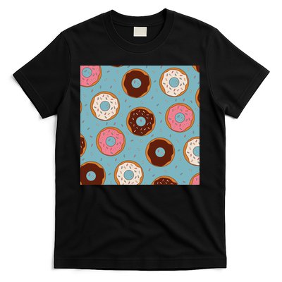 Donut Sweet Pastries Pattern T-Shirt