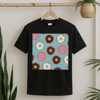 Donut Sweet Pastries Pattern T-Shirt