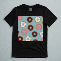 Donut Sweet Pastries Pattern T-Shirt