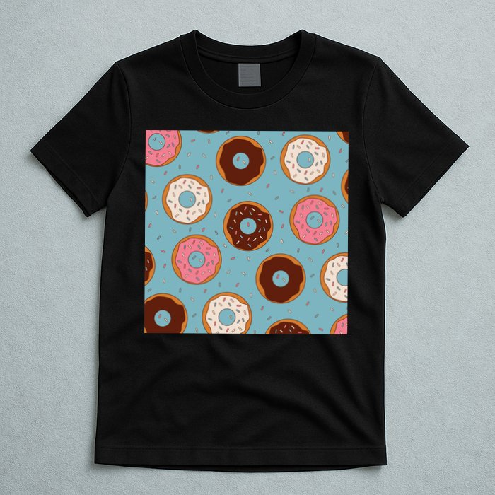 Donut Sweet Pastries Pattern T-Shirt
