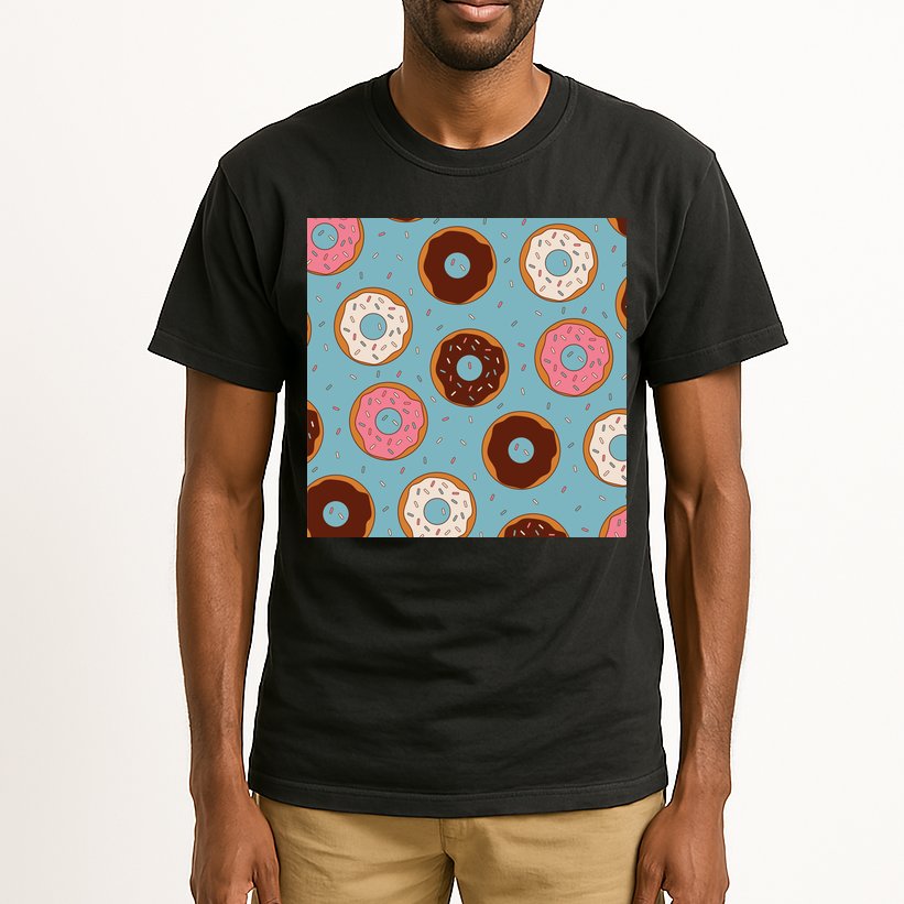 Donut Sweet Pastries Pattern Tall T-Shirt