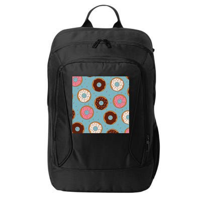 Donut Sweet Pastries Pattern City Backpack