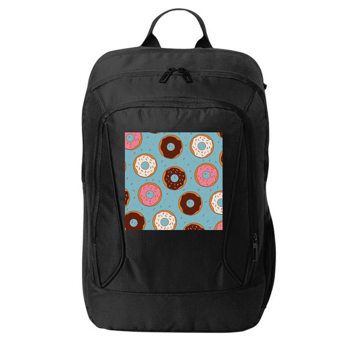 Donut Sweet Pastries Pattern City Backpack