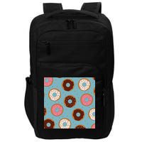 Donut Sweet Pastries Pattern Impact Tech Backpack