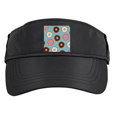 Donut Sweet Pastries Pattern Adult Drive Performance Visor