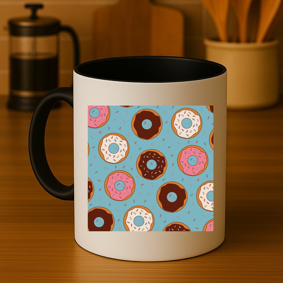 Donut Sweet Pastries Pattern Mug