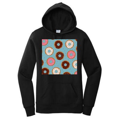 Donut Sweet Pastries Pattern Women's Pullover Hoodie
