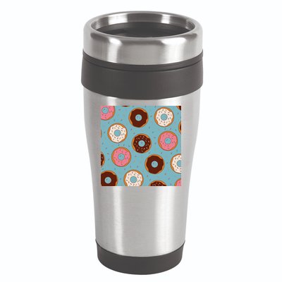 Donut Sweet Pastries Pattern 16oz Travel Tumbler