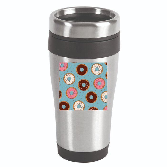 Donut Sweet Pastries Pattern 16oz Travel Tumbler
